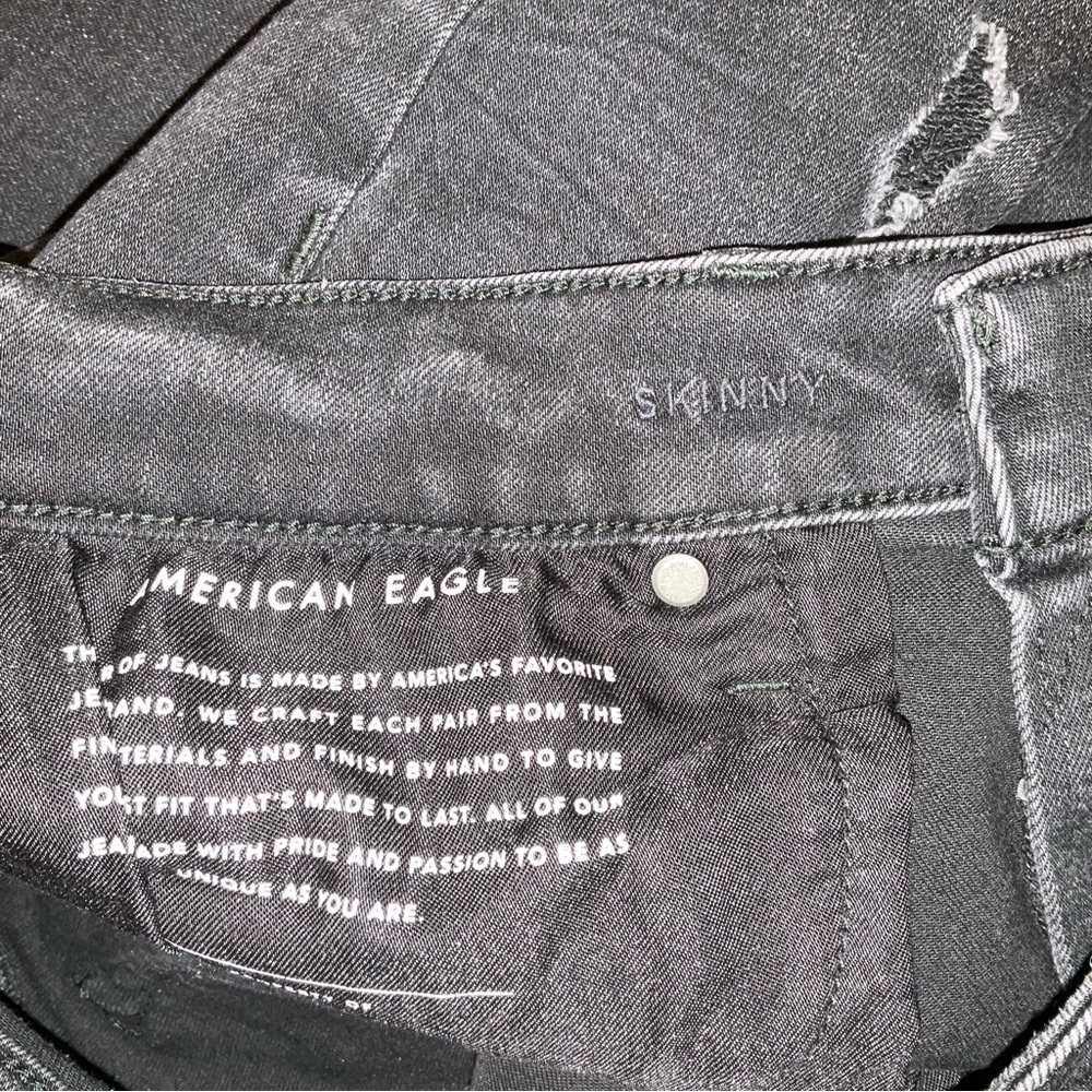 American Eagle Distressed Skinny Jeans SIZE 34x34 - Picture 10 of 11